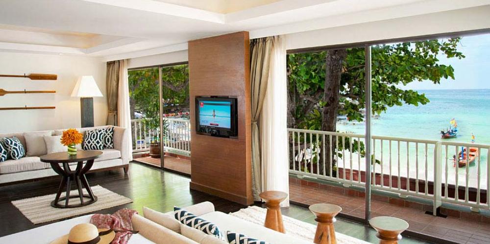 Beach view room at Boathouse resort Phuket Thailand 